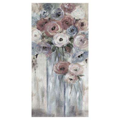Bottles and Blooms 12-Inch x 24-Inch Canvas Wall Art
