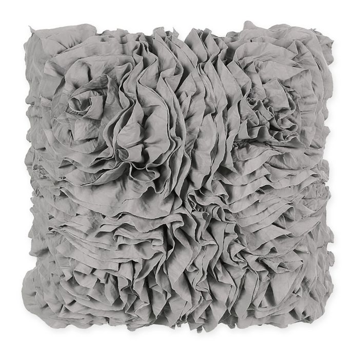 Bloomingdale Square Throw Pillow in Grey | Bed Bath & Beyond