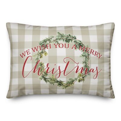 christmas pillows bed bath and beyond