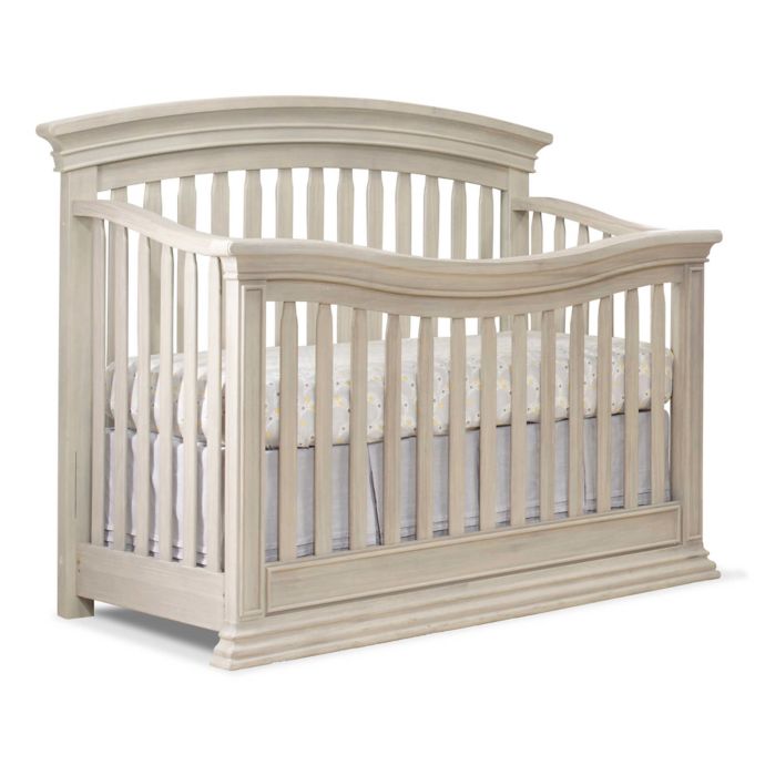 Sorelle Monterey 4 In 1 Convertible Crib In Heritage Fog Bed