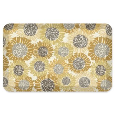 NewLife&reg; by GelPro&reg; Sunflowers 20" x 32" Designer Comfort Mat in Golden. View a larger version of this product image.