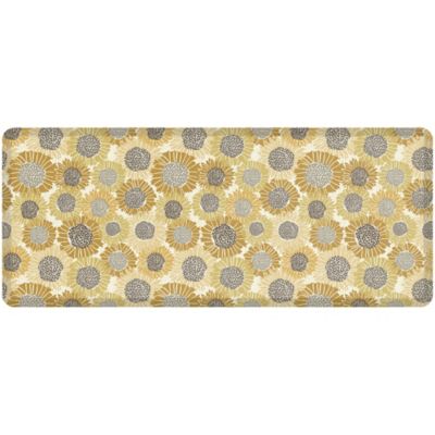 NewLife&reg; by GelPro&reg; Sunflowers 30&quot; x 72&quot; Designer Comfort Mat in Golden