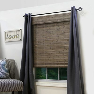 Cordless Window Blind Natural Bamboo Roman Shade Indoor Outdoor Privacy Curtain 
