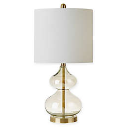 510 Design Ellipse Table Lamps in Gold with Fabric Shades (Set of 2)