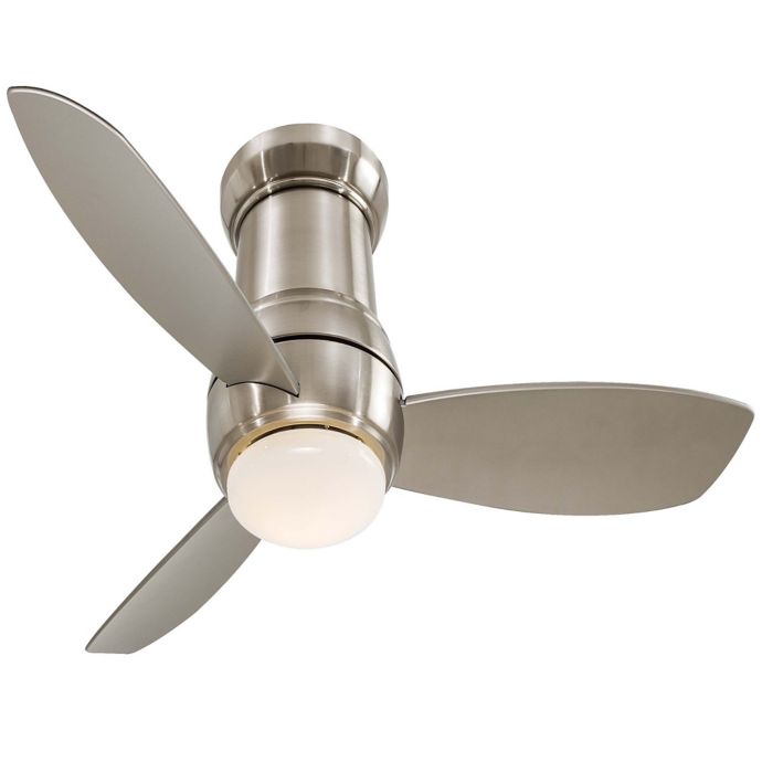 Minka Aire Concept 52 Inch Led Single Light Flush Ceiling Fan In