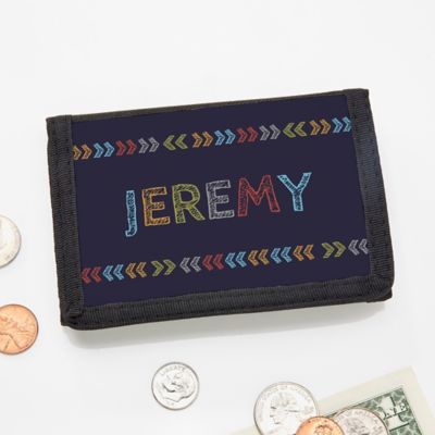 Personalized Stencil Name Wallet
