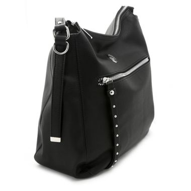 Marina Galanti Ciottoli Hobo Bag in Black. View a larger version of this product image.