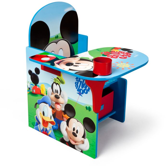 Disney Mickey Mouse Chair With Desk And Storage Bin Bed Bath