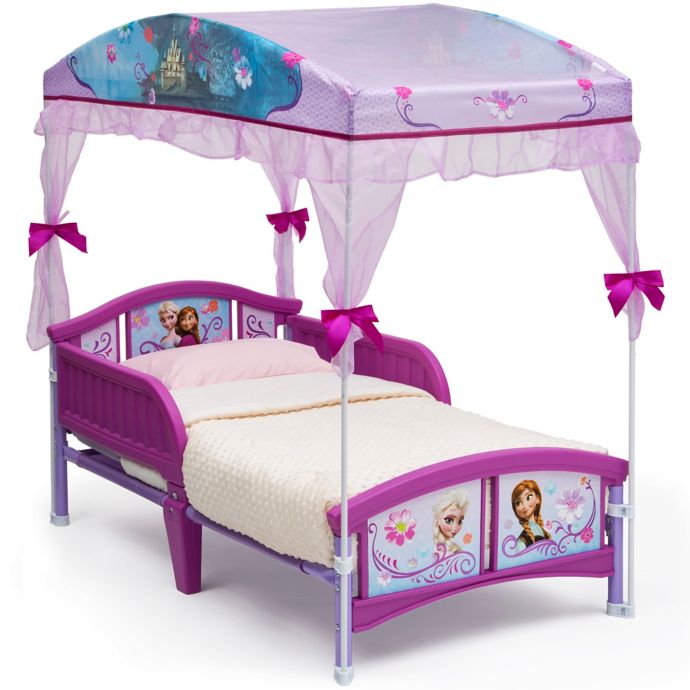 Disney Frozen Canopy Toddler Bed In Blue Buybuy Baby