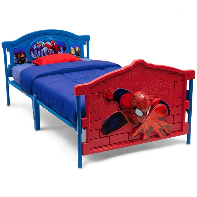 Delta Children Marvel Spiderman Toddler Bed In Red Buybuy