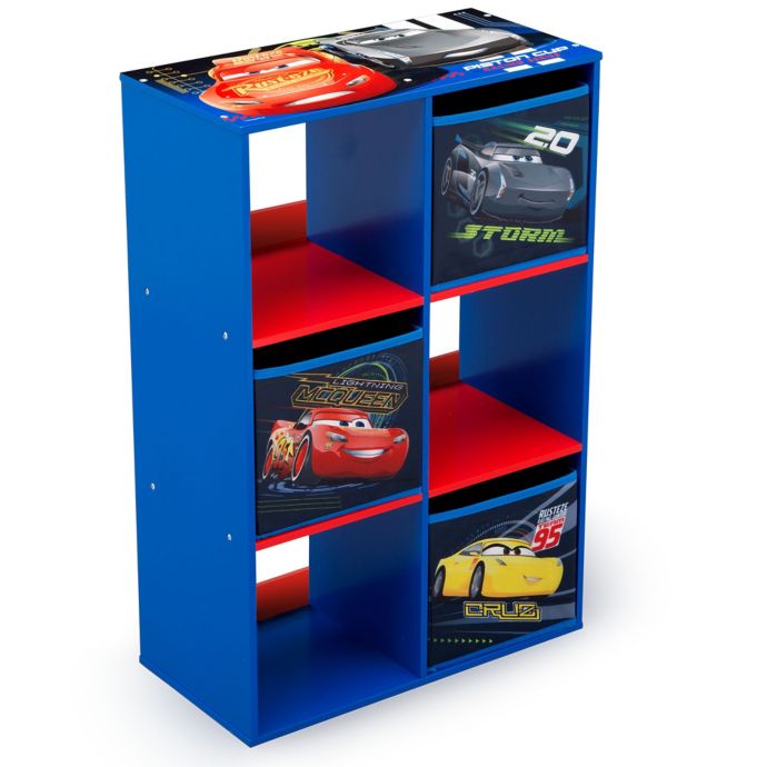 Disney Pixar Cars 6 Cubby Storage Unit Buybuy Baby