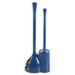 iDesign® Una Slim Toilet Bowl Brush and Plunger
