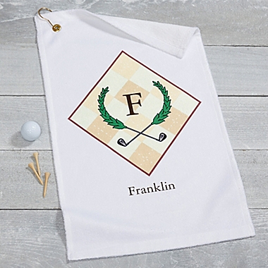Vintage Golfer Golf Towel. View a larger version of this product image.