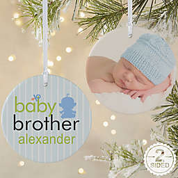 2-Sided Matte Big/Baby Brother & Sister Ornament- Large