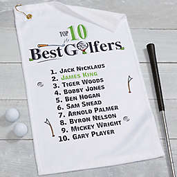 Top 10 Golfers Golf Towel