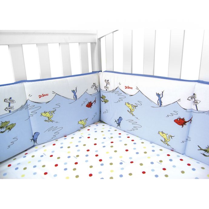 Trend Lab Dr Seuss One Fish Two Fish Crib Bumper Bed Bath And