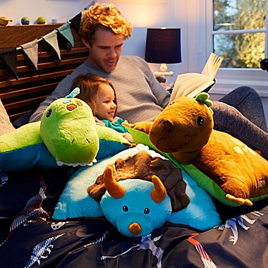 Pillow Pets&reg; 2-Piece Dino Pillow and Dino Sleeptime Lite Set in Blue/Green. View a larger version of this product image.