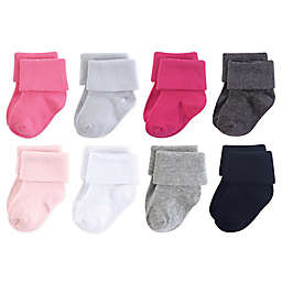 Luvable Friends® 8-Pack Solid Cuff Socks