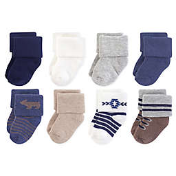 Hudson Baby® Size 0-6M 8-Pack Bear Terry Socks