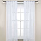 Alternate image 0 for Rod Pocket Sheer 63-Inch Window Curtain Panel in White (Single)