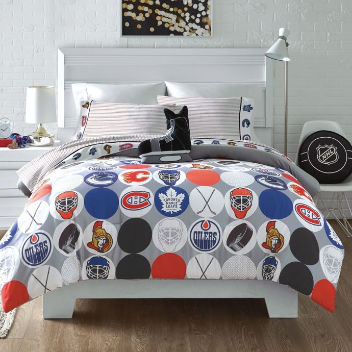 Nhl Canadian Teams Shot On Goal Comforter Bed Bath And Beyond Canada