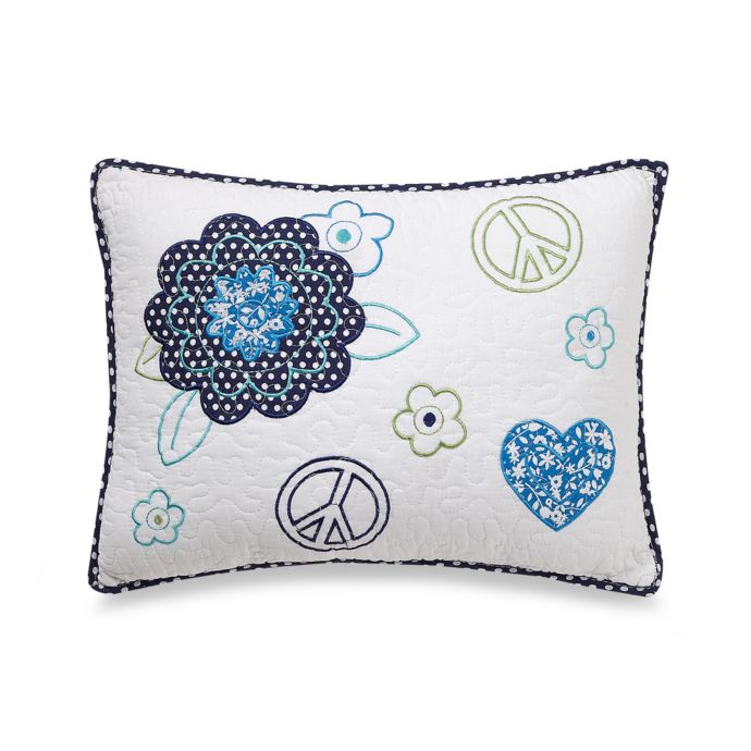 Preppy Peace Oblong Toss Pillow Bed Bath Beyond
