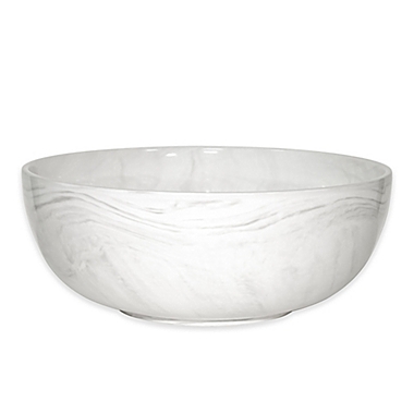 Artisanal Kitchen Supply&reg; 10-Inch Coupe Marbleized Serving Bowl in Grey. View a larger version of this product image.