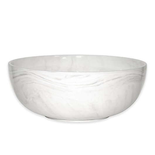 Alternate image 1 for Artisanal Kitchen Supply® 10-Inch Coupe Marbleized Serving Bowl in Grey