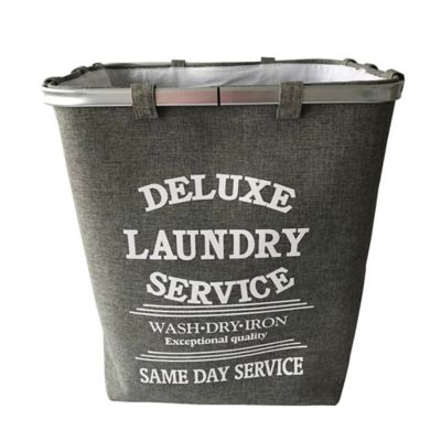 fabric covered laundry basket