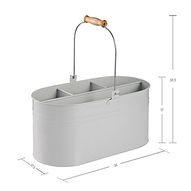 Bee &amp; Willow&trade; Metal Cleaning Caddy in Black/White. View a larger version of this product image.