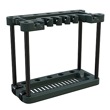 Stalwart Rolling Garden Tool Storage Rack Tower in Green. View a larger version of this product image.