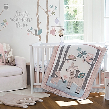 Levtex Baby&reg; Everly 5-Piece Crib Bedding Set in Pink. View a larger version of this product image.