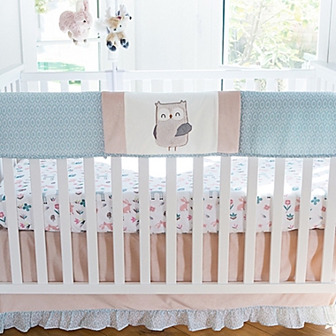 Levtex Baby&reg; Everly Crib Rail Guard in Pink/Blue. View a larger version of this product image.