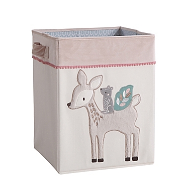 Levtex Baby&reg; Everly Hamper in Pink/Cream. View a larger version of this product image.
