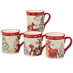 Certified International Holiday Wishes© by Susan Winget Mugs (Set of 4)