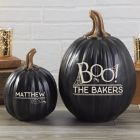 Alternate image 1 for BOO! Small Resin Personalized Pumpkin