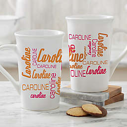 Personalized Signature Style Latte Mug