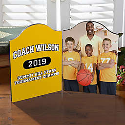 Personalized Our Coach Photo Tabletop Plaque