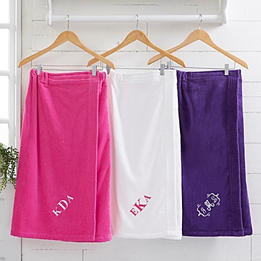 Spa Comfort Ladies Embroidered Monogram Towel Wrap. View a larger version of this product image.