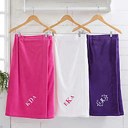 Spa Comfort Ladies Embroidered Monogram Towel Wrap