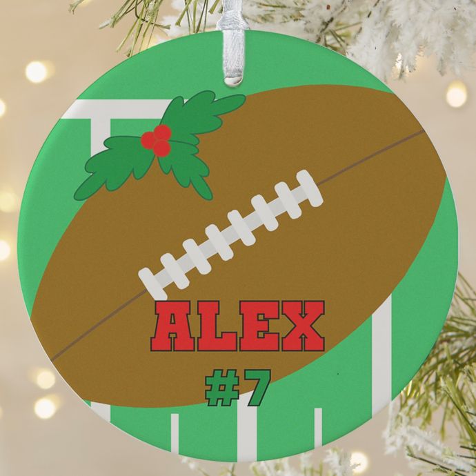 Football 1Sided Matte Christmas Ornament Bed Bath & Beyond