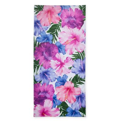 hibiscus beach towel