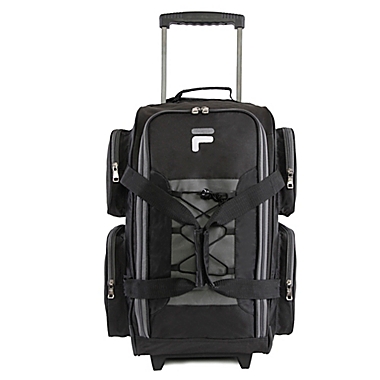FILA 22-Inch Carry-On Rolling Duffle Bag in Black. View a larger version of this product image.
