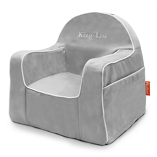 PKolino Little Reader Toddler Dark Grey with Orange Piping  Childrens Chair One Size