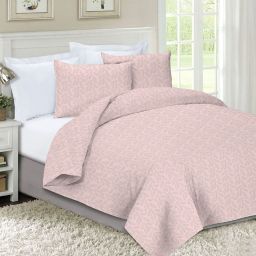 Feather Print Flannel Duvet Cover Set