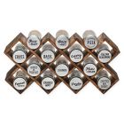 Alternate image 0 for Kamenstein&reg;  14-Jar Wood Criss-Cross Spice Rack