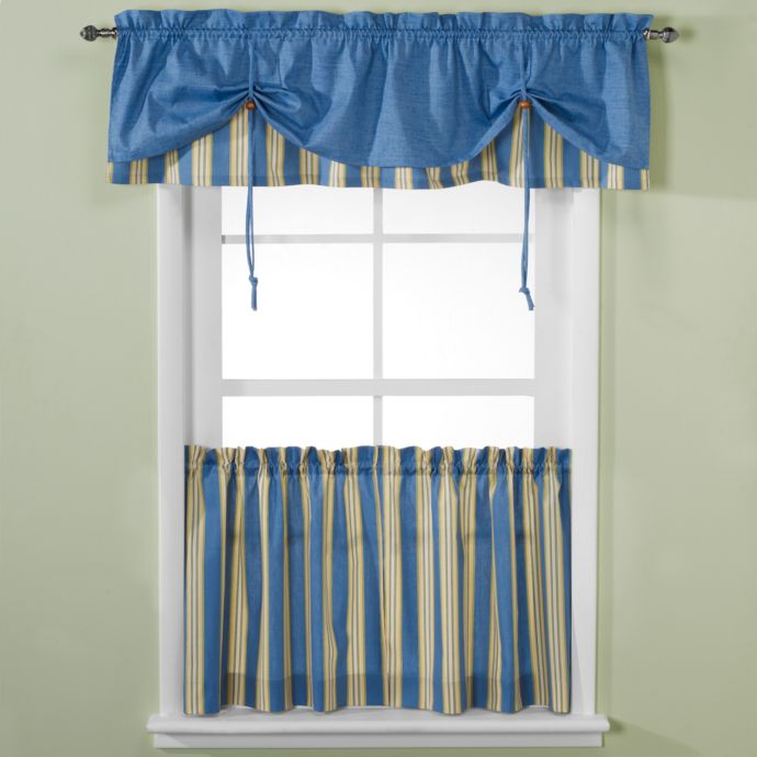 Versa Tie Lisa Stripe Window Curtain Valance Bed Bath Beyond