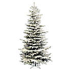 Alternate image 0 for Perfect Holiday Pre-Lit Slim Flocked Artificial Christmas Tree