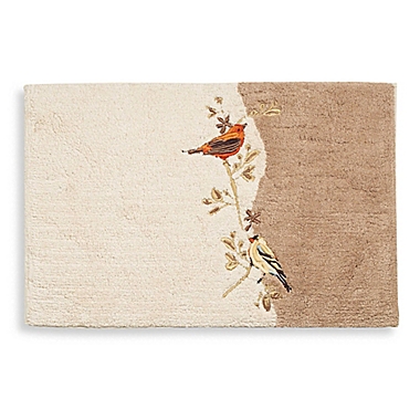 Ivory Avanti Linens Gilded Birds Tissue Cover 