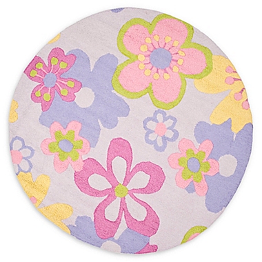 Safavieh Kids&reg; Pastel Flowers Multicolor Rug. View a larger version of this product image.